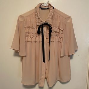 Zara blouse with bow